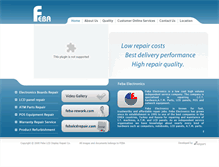 Tablet Screenshot of febaelectronics.com